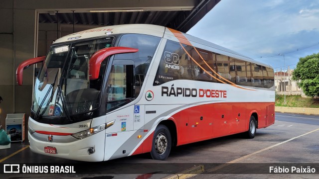 Rápido D´Oeste 3920 na cidade de Ribeirão Preto, São Paulo, Brasil, por Fábio Paixão. Número da foto: #12341378.