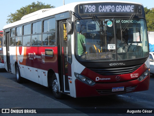 Auto Viação Palmares D17091 na cidade de Rio de Janeiro, Rio de Janeiro, Brasil, por Augusto César. Número da foto: #12339488.