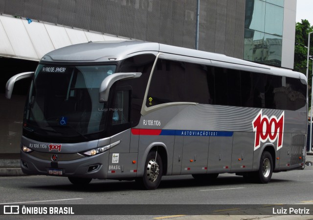 Auto Viação 1001 RJ 108.1106 na cidade de Rio de Janeiro, Rio de Janeiro, Brasil, por Luiz Petriz. Número da foto: #12340056.