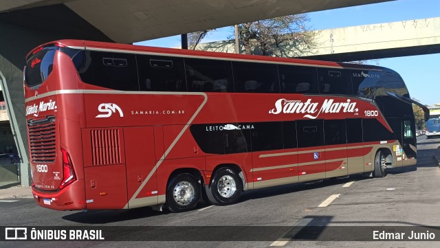 Santa Maria Fretamento e Turismo > Transportes Santa Maria(SP) 1800 na cidade de Belo Horizonte, Minas Gerais, Brasil, por Edmar Junio. Número da foto: #12341748.