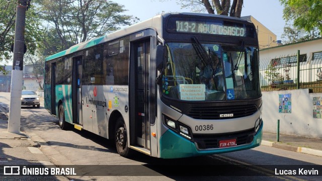 Auto Viação Urubupungá 00386 na cidade de Osasco, São Paulo, Brasil, por Lucas Kevin. Número da foto: #12340260.