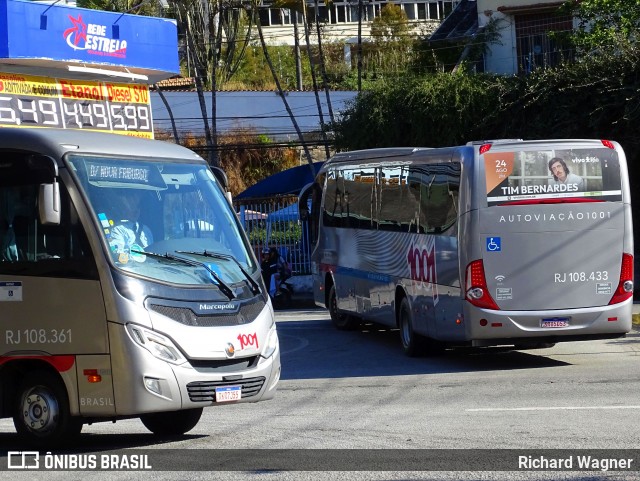 Auto Viação 1001 RJ 108.433 na cidade de Nova Friburgo, Rio de Janeiro, Brasil, por Richard Wagner. Número da foto: #12340945.