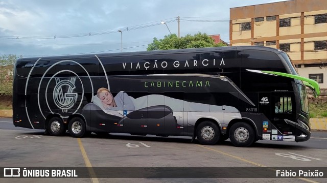 Viação Garcia 86018 na cidade de Ribeirão Preto, São Paulo, Brasil, por Fábio Paixão. Número da foto: #12341387.