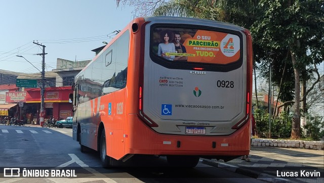 Viação Osasco 0928 na cidade de Osasco, São Paulo, Brasil, por Lucas Kevin. Número da foto: #12340257.