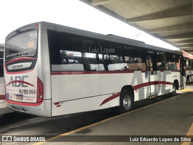 Auto Viação ABC RJ 105.064 na cidade de Niterói, Rio de Janeiro, Brasil, por Luiz Eduardo Lopes da Silva. Número da foto: #12297087.