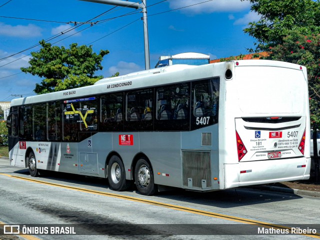 Next Mobilidade - ABC Sistema de Transporte 5407 na cidade de São Bernardo do Campo, São Paulo, Brasil, por Matheus Ribeiro. Número da foto: #12297150.