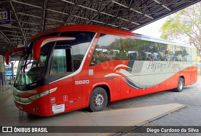 Empresa de Ônibus Pássaro Marron 5820 na cidade de São José dos Campos, São Paulo, Brasil, por Diego Cardoso da Silva. Número da foto: #12296625.
