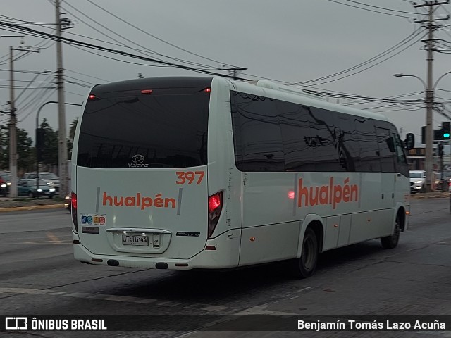 Buses Hualpén 397 na cidade de Padre Hurtado, Talagante, Metropolitana de Santiago, Chile, por Benjamín Tomás Lazo Acuña. Número da foto: #12298345.
