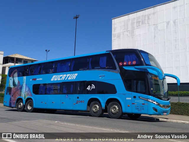 Eucatur - Empresa União Cascavel de Transportes e Turismo 5800 na cidade de Balneário Camboriú, Santa Catarina, Brasil, por Andrey  Soares Vassão. Número da foto: #12296270.