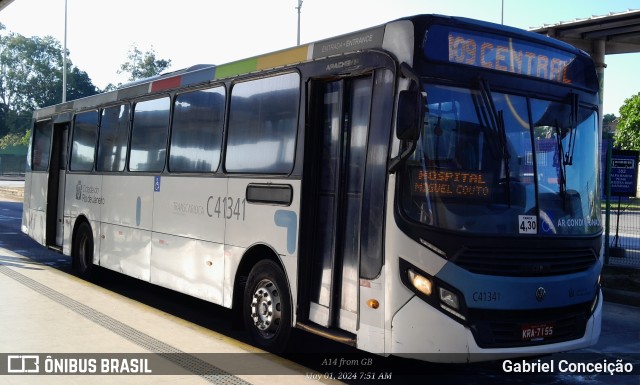 Real Auto Ônibus C41341 na cidade de Rio de Janeiro, Rio de Janeiro, Brasil, por Gabriel Conceição. Número da foto: #12297571.