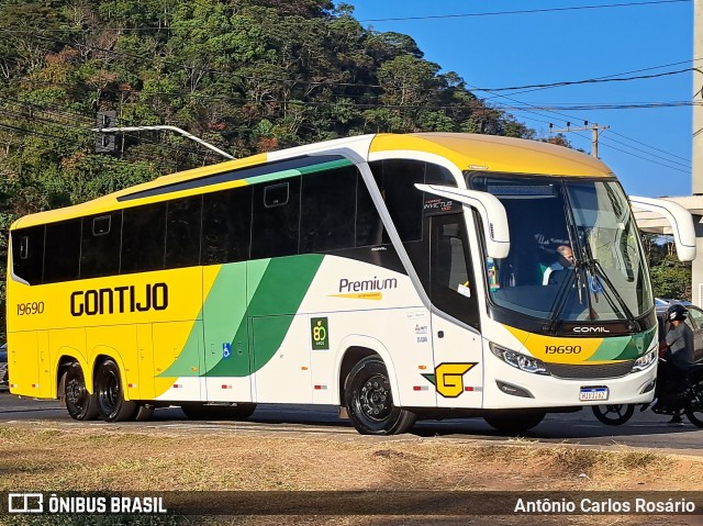 Empresa Gontijo de Transportes 19690 na cidade de Juiz de Fora, Minas Gerais, Brasil, por Antônio Carlos Rosário. Número da foto: #12343936.