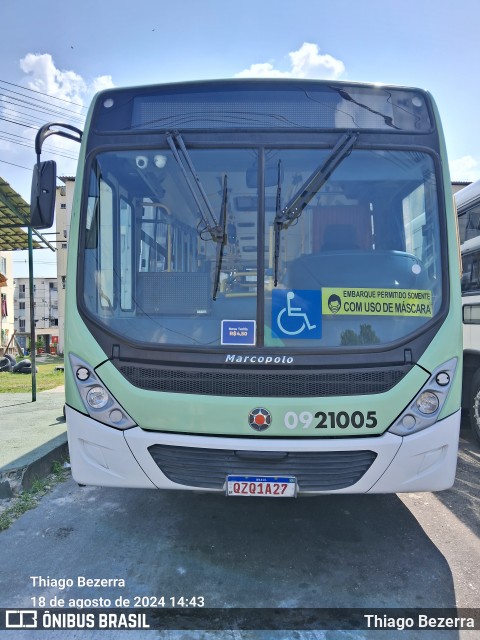 Auto Ônibus Líder 0921005 na cidade de Manaus, Amazonas, Brasil, por Thiago Bezerra. Número da foto: #12342577.