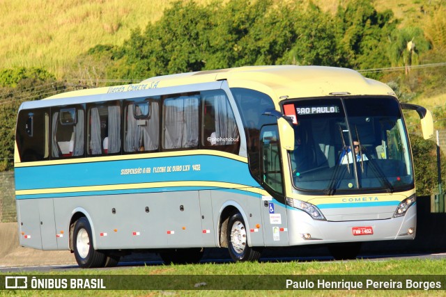 Viação Cometa 1402 na cidade de Aparecida, São Paulo, Brasil, por Paulo Henrique Pereira Borges. Número da foto: #12343649.