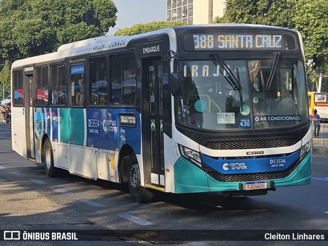 Transportes Campo Grande D53534 na cidade de Rio de Janeiro, Rio de Janeiro, Brasil, por Cleiton Linhares. Número da foto: #12343304.