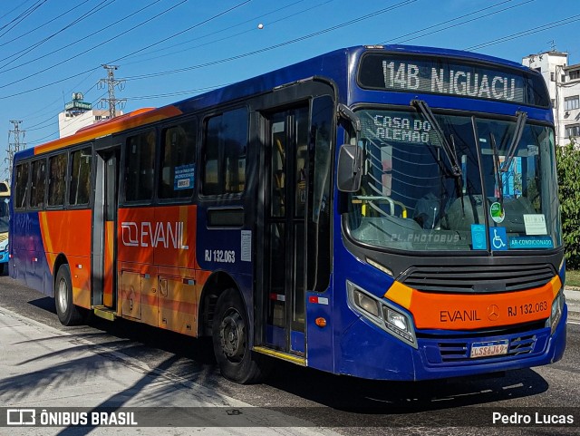 Evanil Transportes e Turismo RJ 132.063 na cidade de Nova Iguaçu, Rio de Janeiro, Brasil, por Pedro Lucas. Número da foto: #12342886.