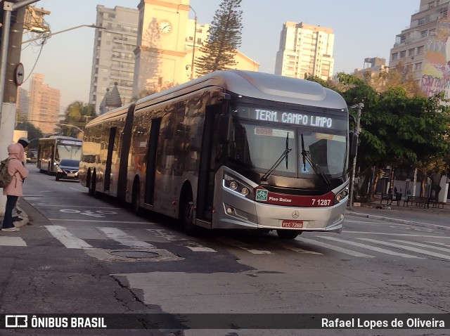 Viação Campo Belo 7 1287 na cidade de São Paulo, São Paulo, Brasil, por Rafael Lopes de Oliveira. Número da foto: #12343452.