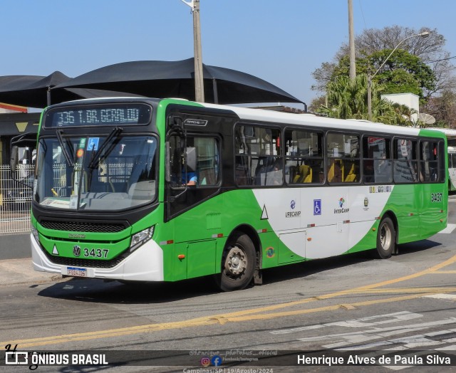 VB Transportes e Turismo 3437 na cidade de Campinas, São Paulo, Brasil, por Henrique Alves de Paula Silva. Número da foto: #12344787.