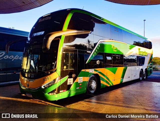 Tocantins Transportes e Turismo 3093 na cidade de Palmas, Tocantins, Brasil, por Carlos Daniel Moreira Batista. Número da foto: #12345495.
