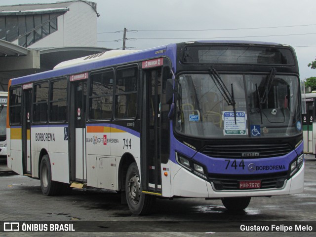 Borborema Imperial Transportes 744 na cidade de Jaboatão dos Guararapes, Pernambuco, Brasil, por Gustavo Felipe Melo. Número da foto: #12346129.