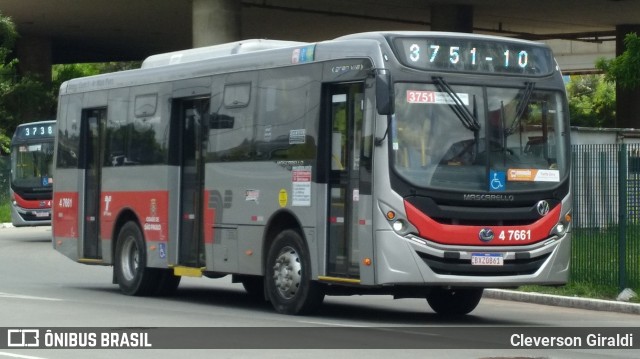 Pêssego Transportes 4 7661 na cidade de São Paulo, São Paulo, Brasil, por Cleverson Giraldi. Número da foto: #12344935.