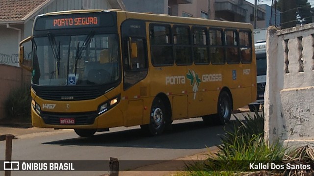 VCG - Viação Campos Gerais 1457 na cidade de Ponta Grossa, Paraná, Brasil, por Kallel Dos Santos. Número da foto: #12345442.