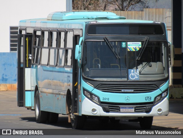 UTB - União Transporte Brasília 2610 na cidade de Valparaíso de Goiás, Goiás, Brasil, por Matheus Vasconcelos. Número da foto: #12345535.
