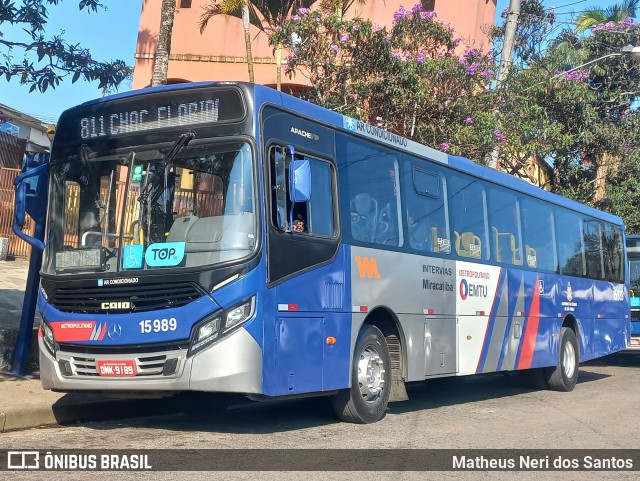 Viação Miracatiba 15.989 na cidade de Embu-Guaçu, São Paulo, Brasil, por Matheus Neri dos Santos. Número da foto: #12345638.