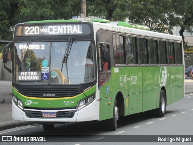 Tijuquinha - Auto Viação Tijuca A50004 na cidade de Rio de Janeiro, Rio de Janeiro, Brasil, por Rodrigo Miguel. Número da foto: #12346023.