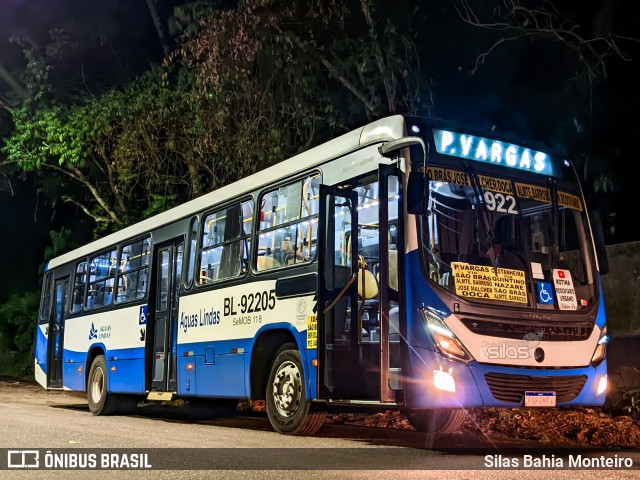 Transportes Águas Lindas BL-92205 na cidade de Belém, Pará, Brasil, por Silas Bahia Monteiro. Número da foto: #12346153.