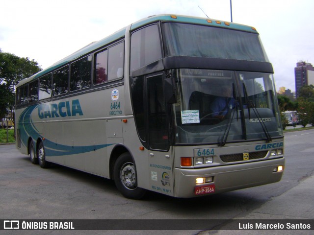 Viação Garcia 6464 na cidade de Curitiba, Paraná, Brasil, por Luis Marcelo Santos. Número da foto: #12344906.