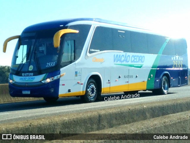 Viação Cedro 2533 na cidade de Rio de Janeiro, Rio de Janeiro, Brasil, por Calebe Andrade. Número da foto: #12347070.