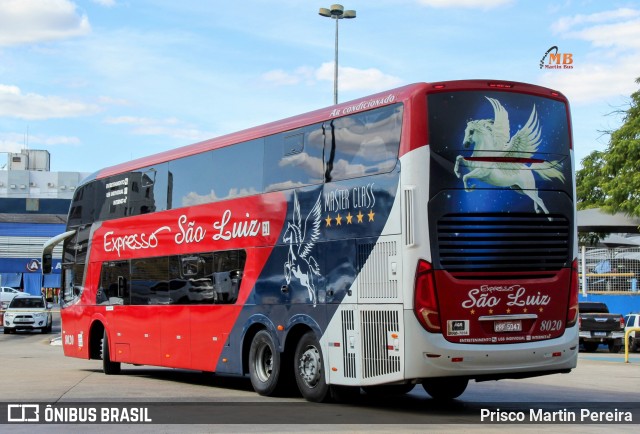 Expresso São Luiz 8020 na cidade de Goiânia, Goiás, Brasil, por Prisco Martin Pereira. Número da foto: #12344989.