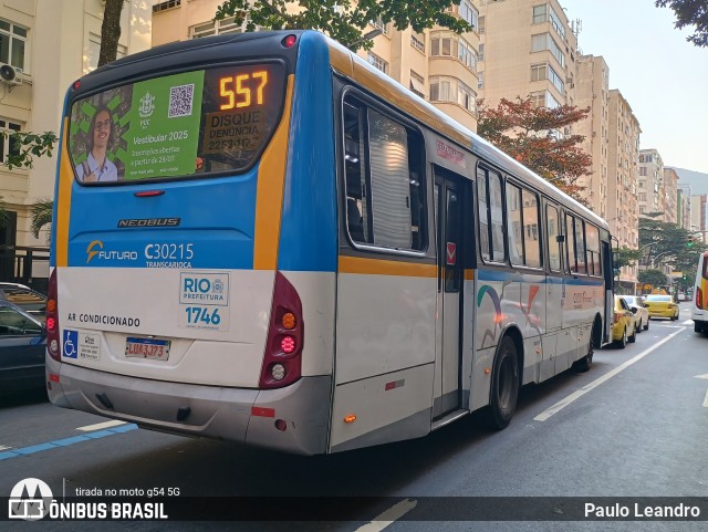 Transportes Futuro C30215 na cidade de Rio de Janeiro, Rio de Janeiro, Brasil, por Paulo Leandro. Número da foto: #12345001.