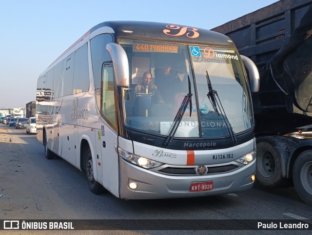 Transportes Blanco RJ 136.182 na cidade de Nova Iguaçu, Rio de Janeiro, Brasil, por Paulo Leandro. Número da foto: #12345010.