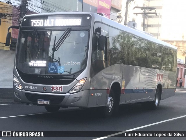 Auto Viação 1001 RJ 108.821 na cidade de Niterói, Rio de Janeiro, Brasil, por Luiz Eduardo Lopes da Silva. Número da foto: #12349516.