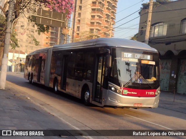 Viação Campo Belo 7 1173 na cidade de São Paulo, São Paulo, Brasil, por Rafael Lopes de Oliveira. Número da foto: #12347944.