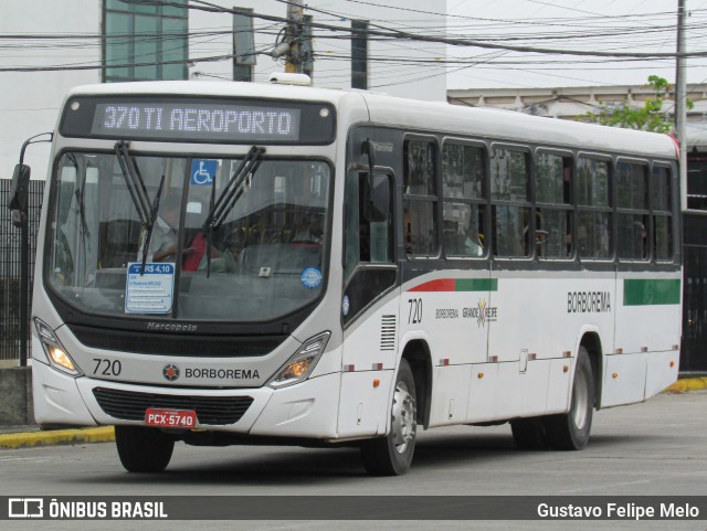 Borborema Imperial Transportes 720 na cidade de Recife, Pernambuco, Brasil, por Gustavo Felipe Melo. Número da foto: #12349026.