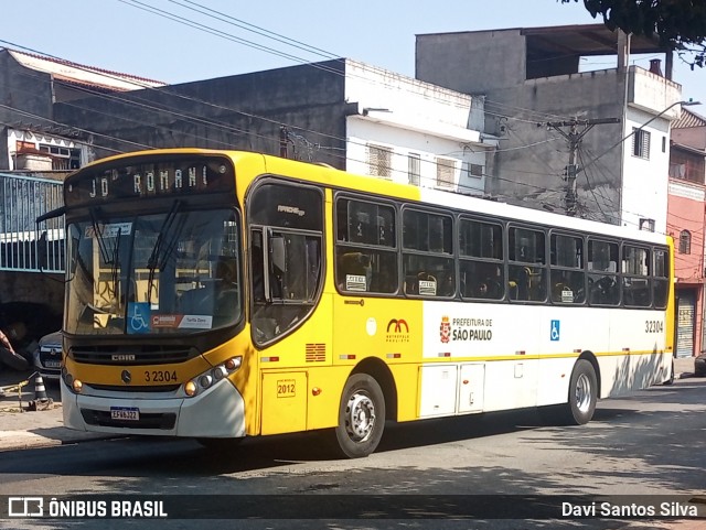 Viação Metrópole Paulista - Zona Leste 3 2304 na cidade de São Paulo, São Paulo, Brasil, por Davi Santos Silva. Número da foto: #12347729.