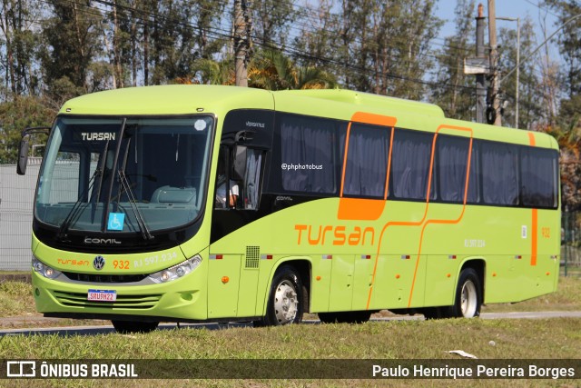 Tursan - Turismo Santo André 932 na cidade de Resende, Rio de Janeiro, Brasil, por Paulo Henrique Pereira Borges. Número da foto: #12349444.