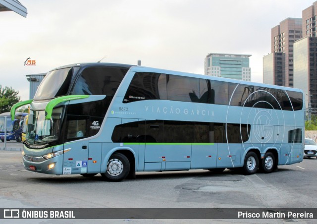 Viação Garcia 8672 na cidade de São Paulo, São Paulo, Brasil, por Prisco Martin Pereira. Número da foto: #12347691.
