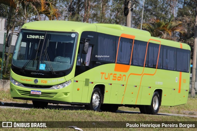 Tursan - Turismo Santo André 928 na cidade de Resende, Rio de Janeiro, Brasil, por Paulo Henrique Pereira Borges. Número da foto: #12349425.