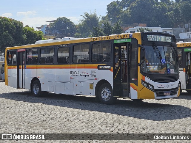 Transportes Paranapuan B10043 na cidade de Rio de Janeiro, Rio de Janeiro, Brasil, por Cleiton Linhares. Número da foto: #12349823.