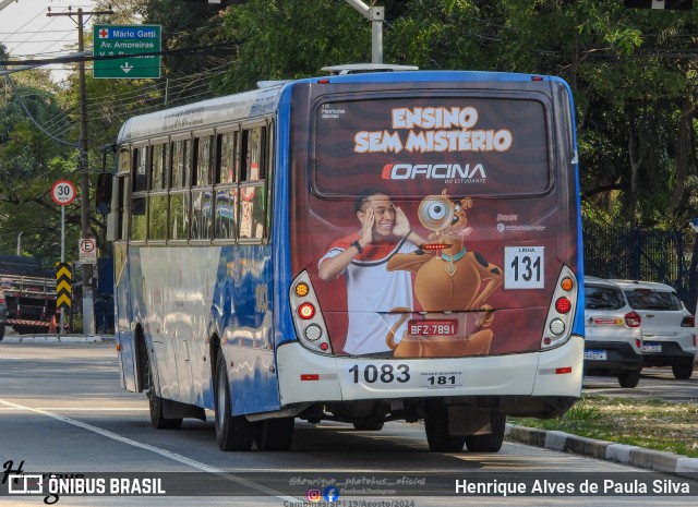 VB Transportes e Turismo 1083 na cidade de Campinas, São Paulo, Brasil, por Henrique Alves de Paula Silva. Número da foto: #12350066.