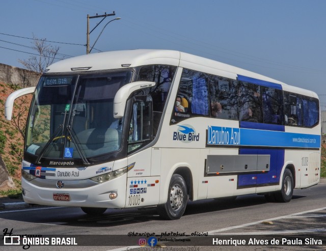 VIDA - Viação Danúbio Azul 10.008 na cidade de Campinas, São Paulo, Brasil, por Henrique Alves de Paula Silva. Número da foto: #12350026.