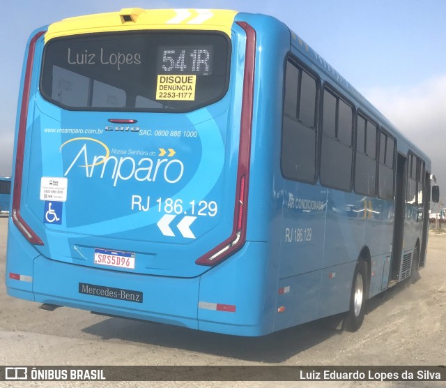Viação Nossa Senhora do Amparo RJ 186.129 na cidade de Niterói, Rio de Janeiro, Brasil, por Luiz Eduardo Lopes da Silva. Número da foto: #12349512.