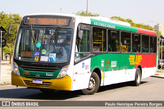 Viação Nossa Senhora de Lourdes B58002 na cidade de Rio de Janeiro, Rio de Janeiro, Brasil, por Paulo Henrique Pereira Borges. Número da foto: #12351193.