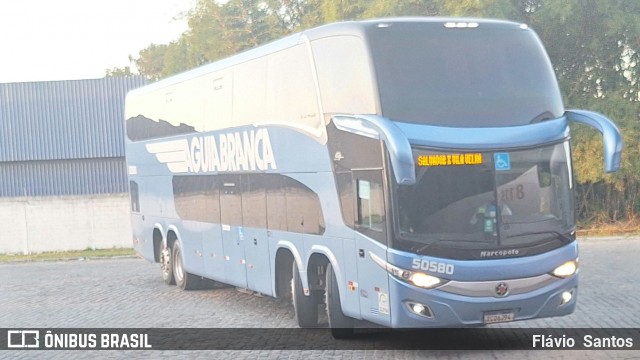Viação Águia Branca 50580 na cidade de Cruz das Almas, Bahia, Brasil, por Flávio  Santos. Número da foto: #12350529.