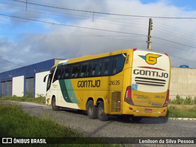 Empresa Gontijo de Transportes 21635 na cidade de Caruaru, Pernambuco, Brasil, por Lenilson da Silva Pessoa. Número da foto: #12351154.