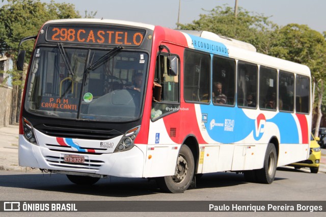 Viação Pavunense B32840 na cidade de Rio de Janeiro, Rio de Janeiro, Brasil, por Paulo Henrique Pereira Borges. Número da foto: #12351233.