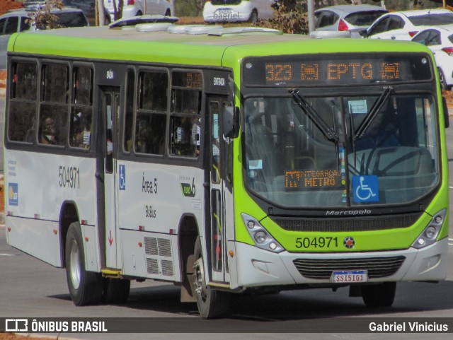 BsBus Mobilidade 504971 na cidade de Brasília, Distrito Federal, Brasil, por Gabriel Vinicius. Número da foto: #12351508.